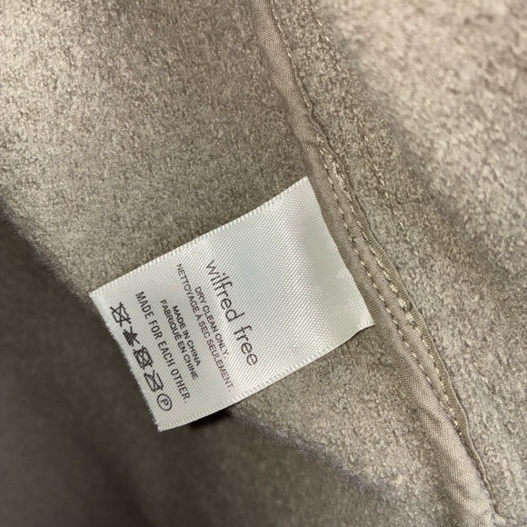 Wilfred Free Aritzia The Ganna Quilted Wool Shirt Jacket Shacket Brown XS - Picture 3 of 11